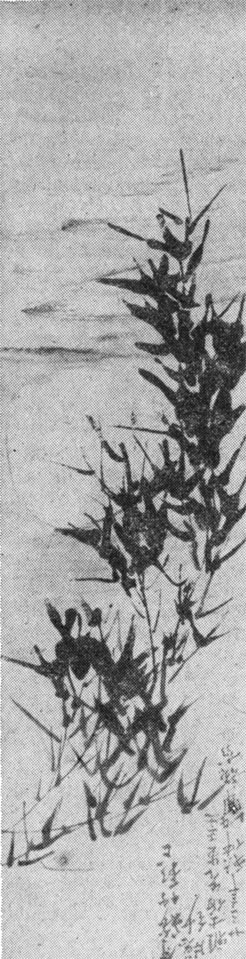 Джу Вэнь-юань. Луна сквозь листву бамбука (1934). - КНР.