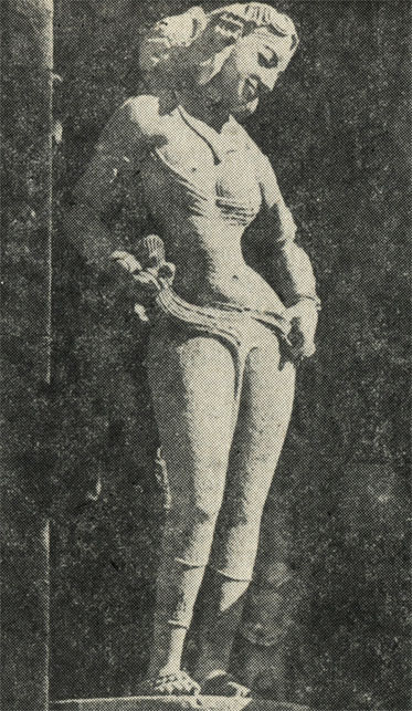 Танцовщица из Бхуванешвара (XI в.). - Индия. Бхуванешвар.