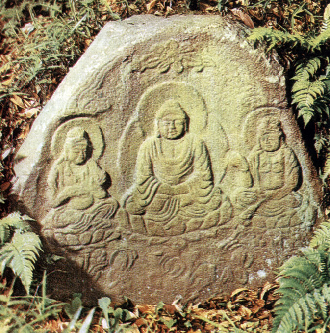 Триада будды. Амитабхи VIII в.