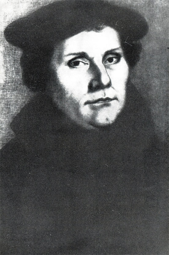 Мартин Лютер. 1528 г. Портрет работы Лукаса Кранаха Старшего