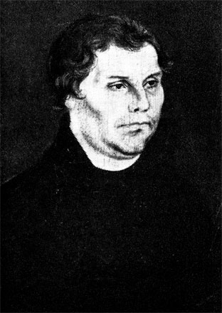 Мартин Лютер. Портрет работы Лукаса Кранаха Старшего. 1526 г
