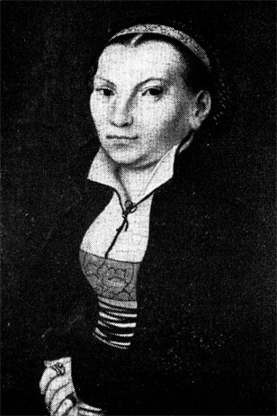Катарина Лютер. Портрет работы Лукаса Кранаха Старшего. 1526 г