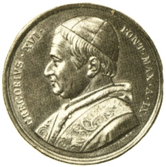 Григорий XVI. Медаль