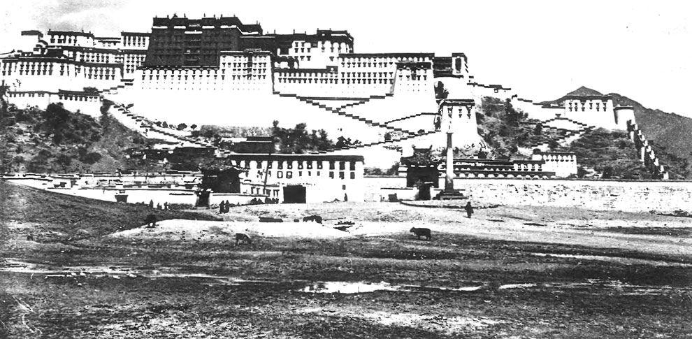 Потала - дворец Далай-ламы (с юга)
