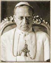 Папа Пий XI (1857 - 1939) происходил из простой семьи. В юности увлекался альпинизмом, отличался академическими успехами. В 1921 г. возведен в кардинальское достоинство и в том же году, после смерти Бенедикта XV, избран Папой Римским.