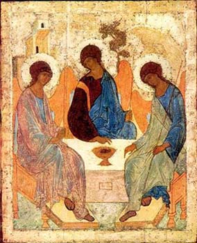 'Троица'. Иконописец Андрей Рублев