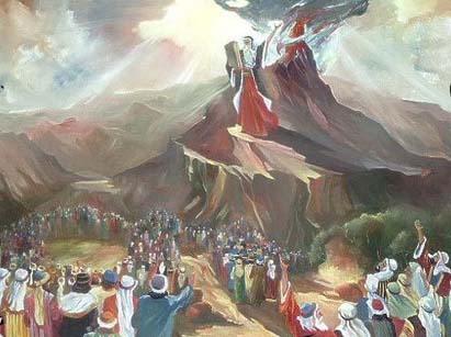 Моисей на горе Синай. Источник 'Aгентство еврейских новостей '
