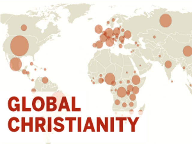 Христиане составляют около трети населения планеты, как и 100 лет назад. Фото: pewforum.org