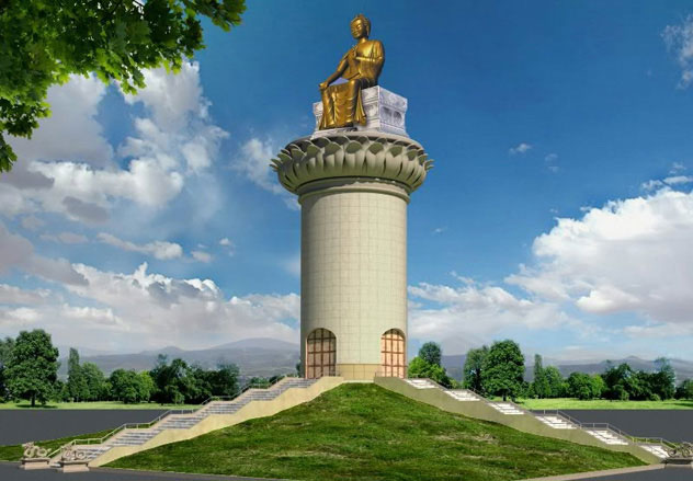 В Калмыкии возводится статуя Будды Майтреи