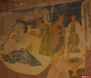 700-летие отмечают фрески псковского Снетогорского монастыря