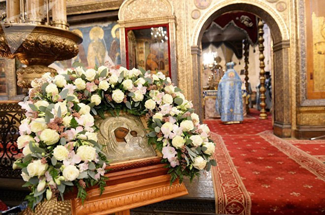 Казанская икона Божией Матери в храме Христа Спасителя
