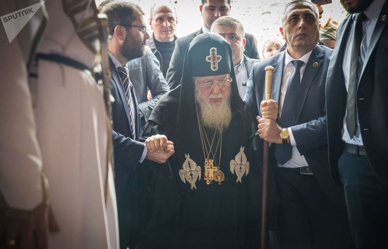 С утра в соборе Светицховели провел службу Католикос-Патриарх всея Грузии Илия II